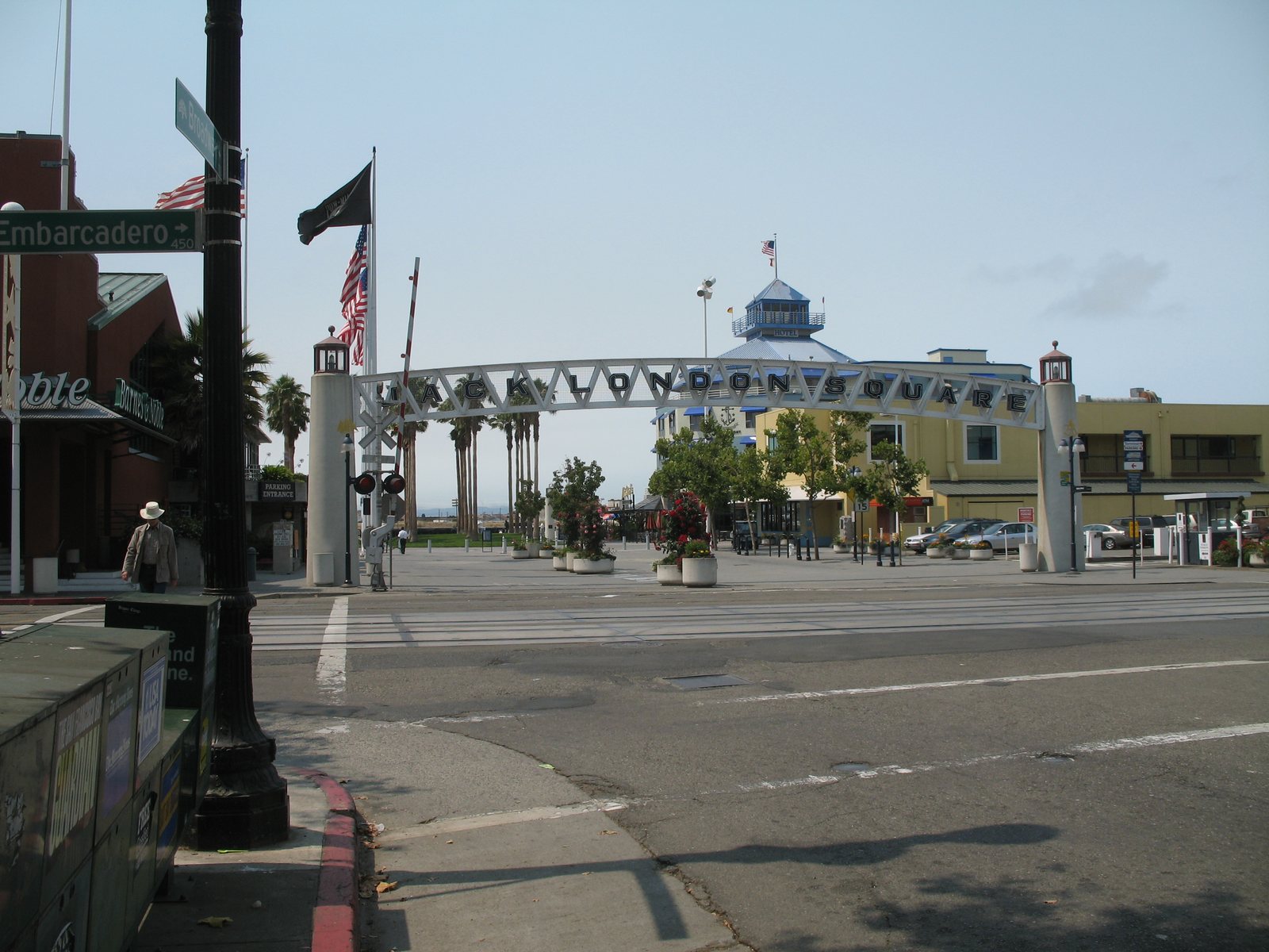 Broadway entrance to Jack London Square in Oakland