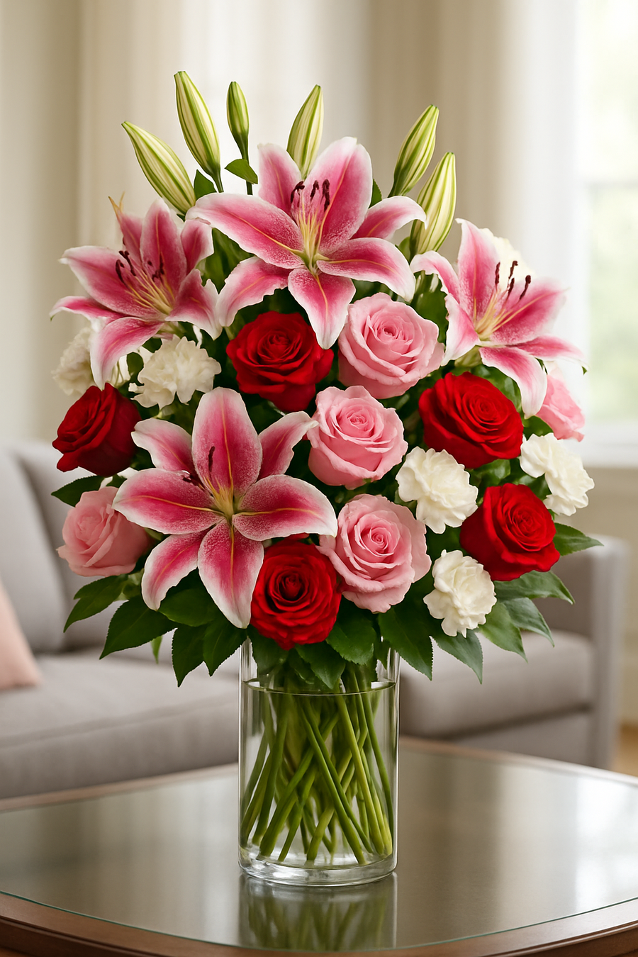 Floral Elegance in Daylight — Premium