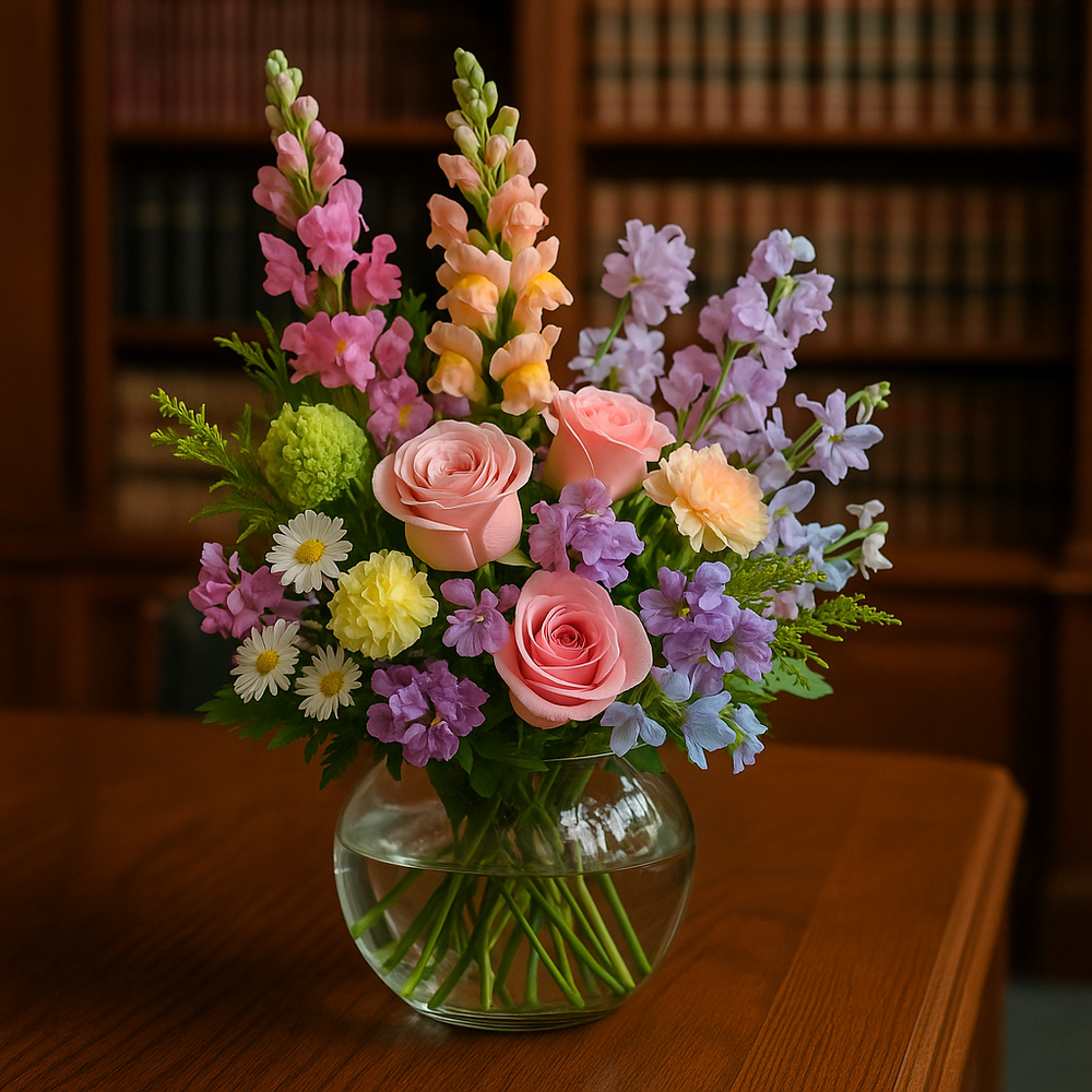 Garden Meadow Vase — Soft & Airy Designer Arrangement — Exquisite selection — BF-0150