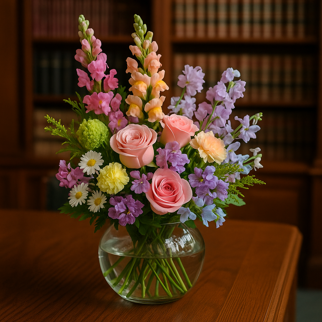 Garden Meadow Vase — Soft & Airy Designer Arrangement — Exquisite selection — BF-0150