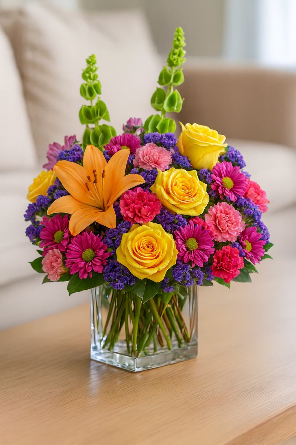 Bright & Happy Mixed Blooms — Premium selection — BF-0187