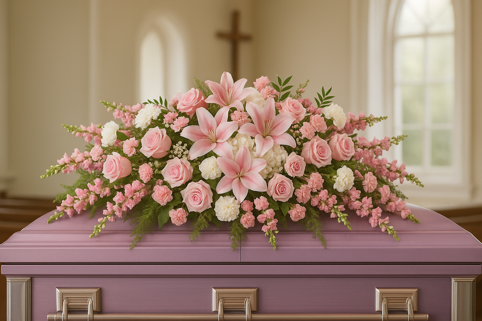 Sweet Embrace Casket Spray — Exquisite selection — BF-0184