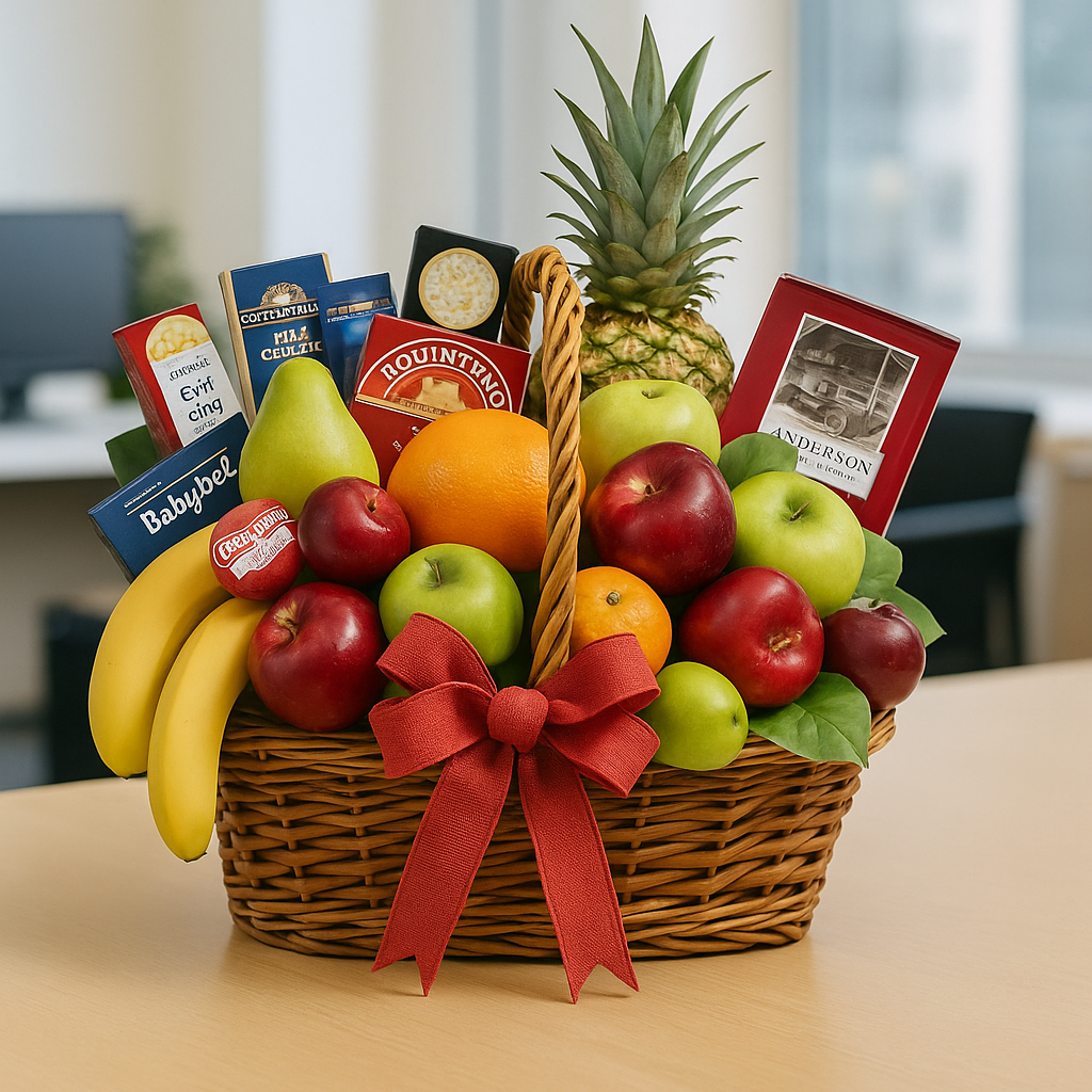 Generous Fresh Fruit & Gourmet Basket — Exquisite selection — BF-0142