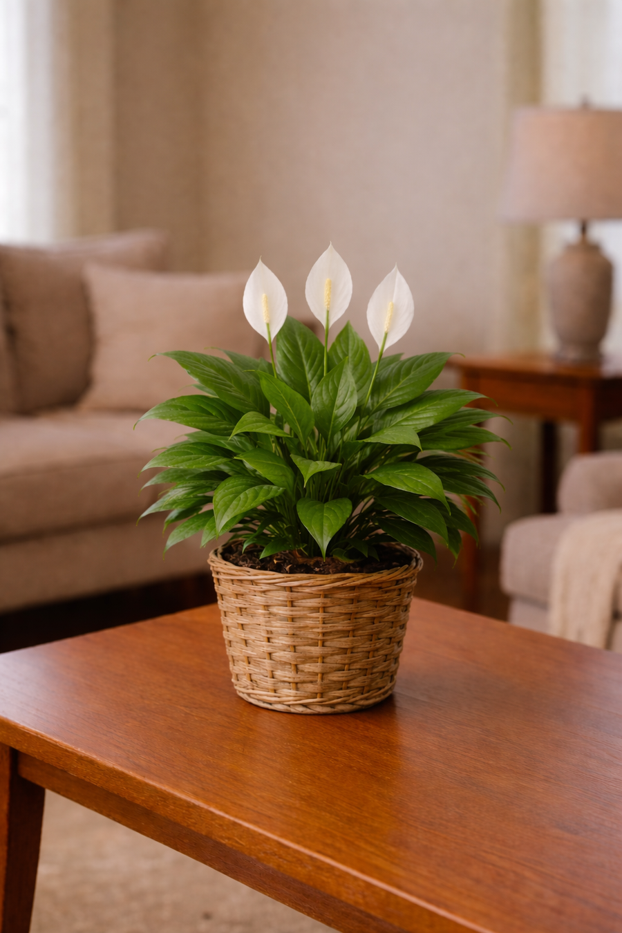 Elegant Peace Lily Plant — Deluxe