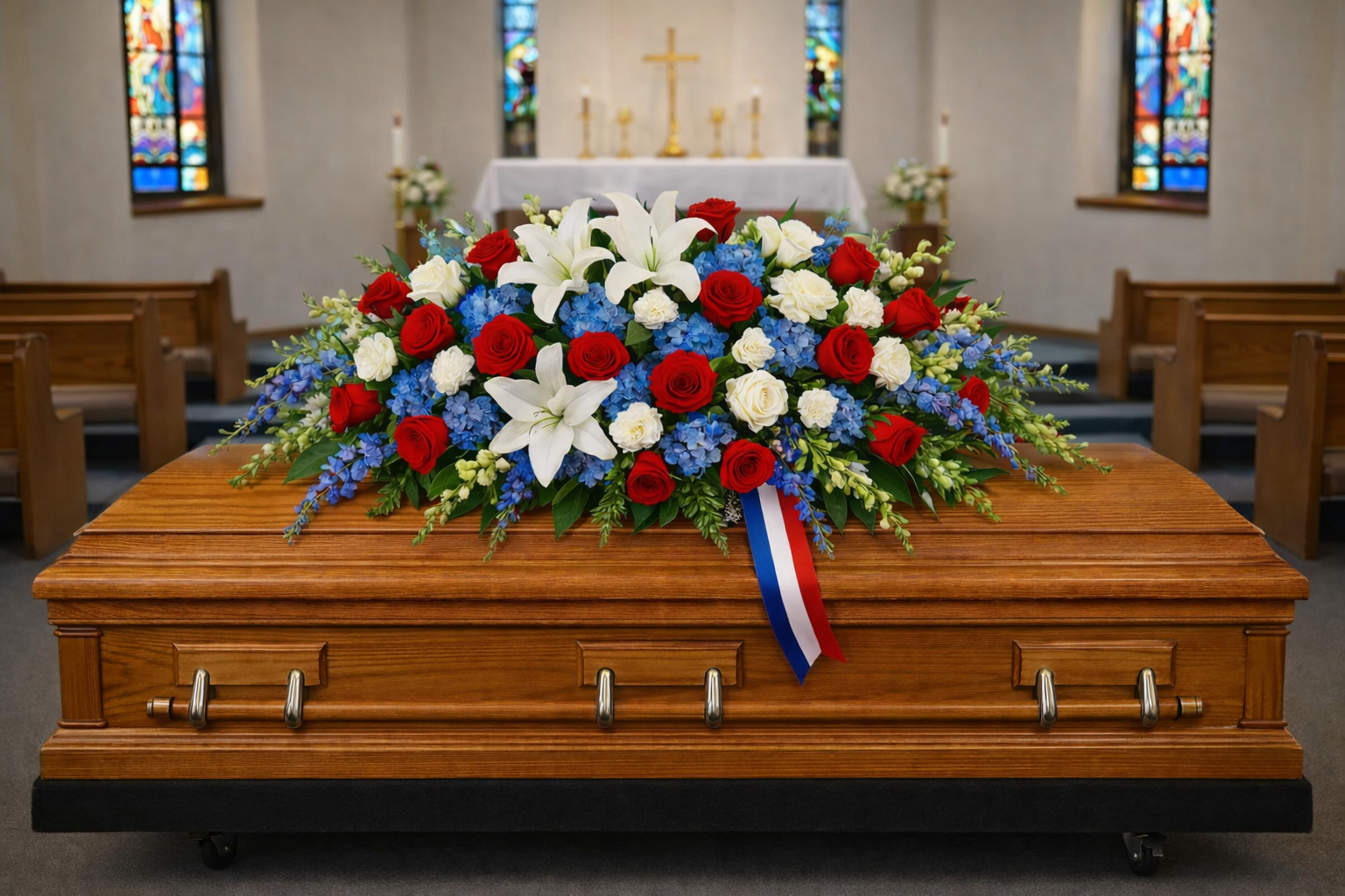 Patriotic Honor Casket Spray — Exquisite selection — BF-0163