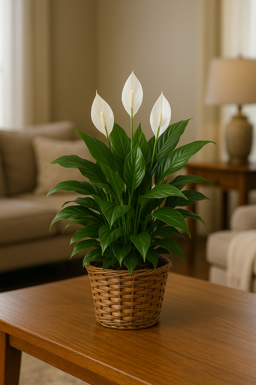 Elegant Peace Lily Plant — Premium
