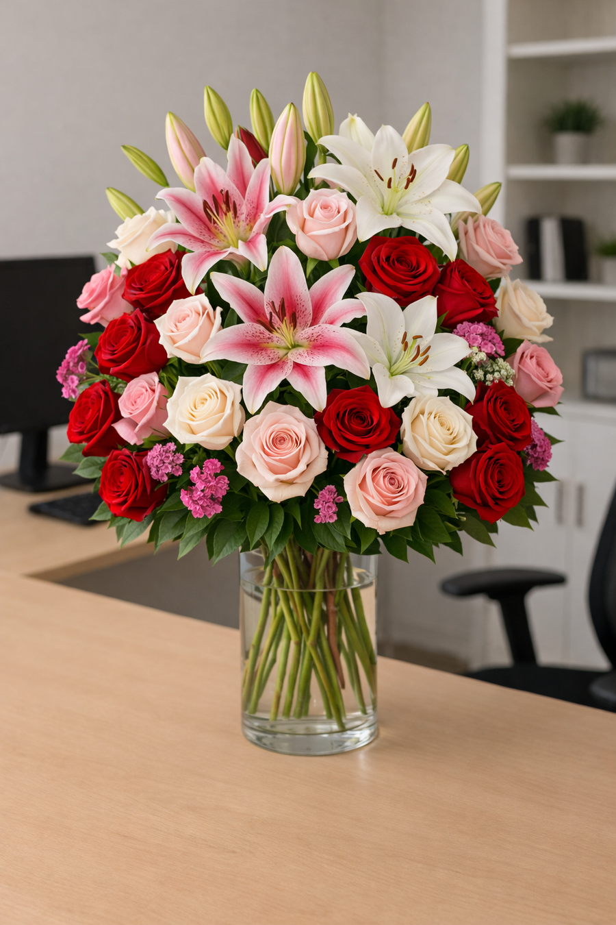 Elegant Tall Feminine Bouquet — Exquisite