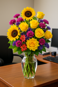 Sunny Smiles Mixed Bouquet — Premium selection — BF-0128