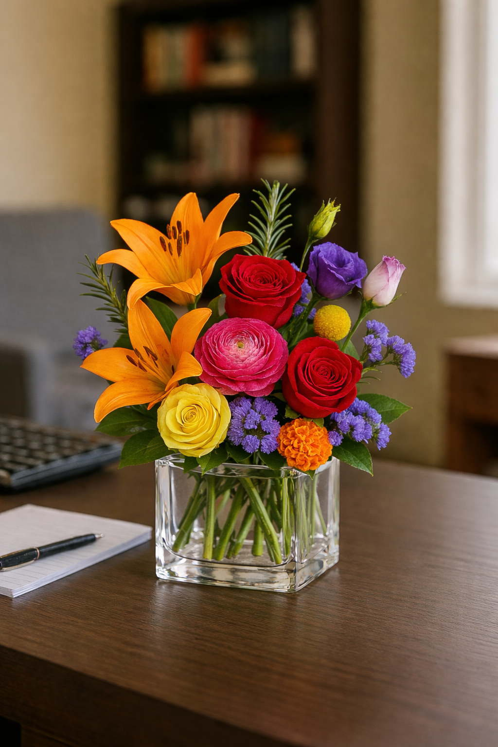 Cheerful Mixed Vase Arrangement — Standard selection — BF-0196