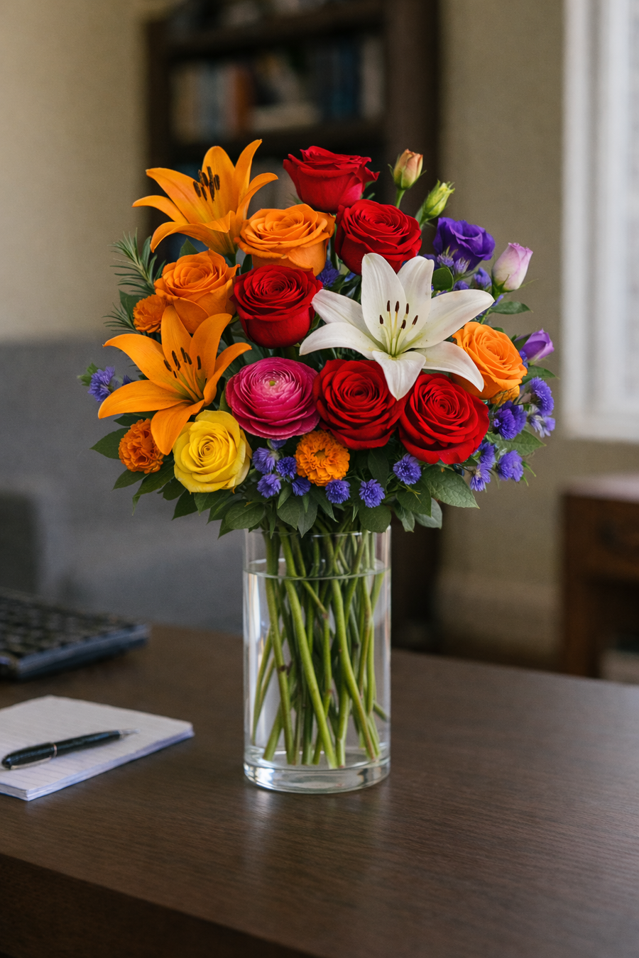 Cheerful Mixed Vase Arrangement — Exquisite