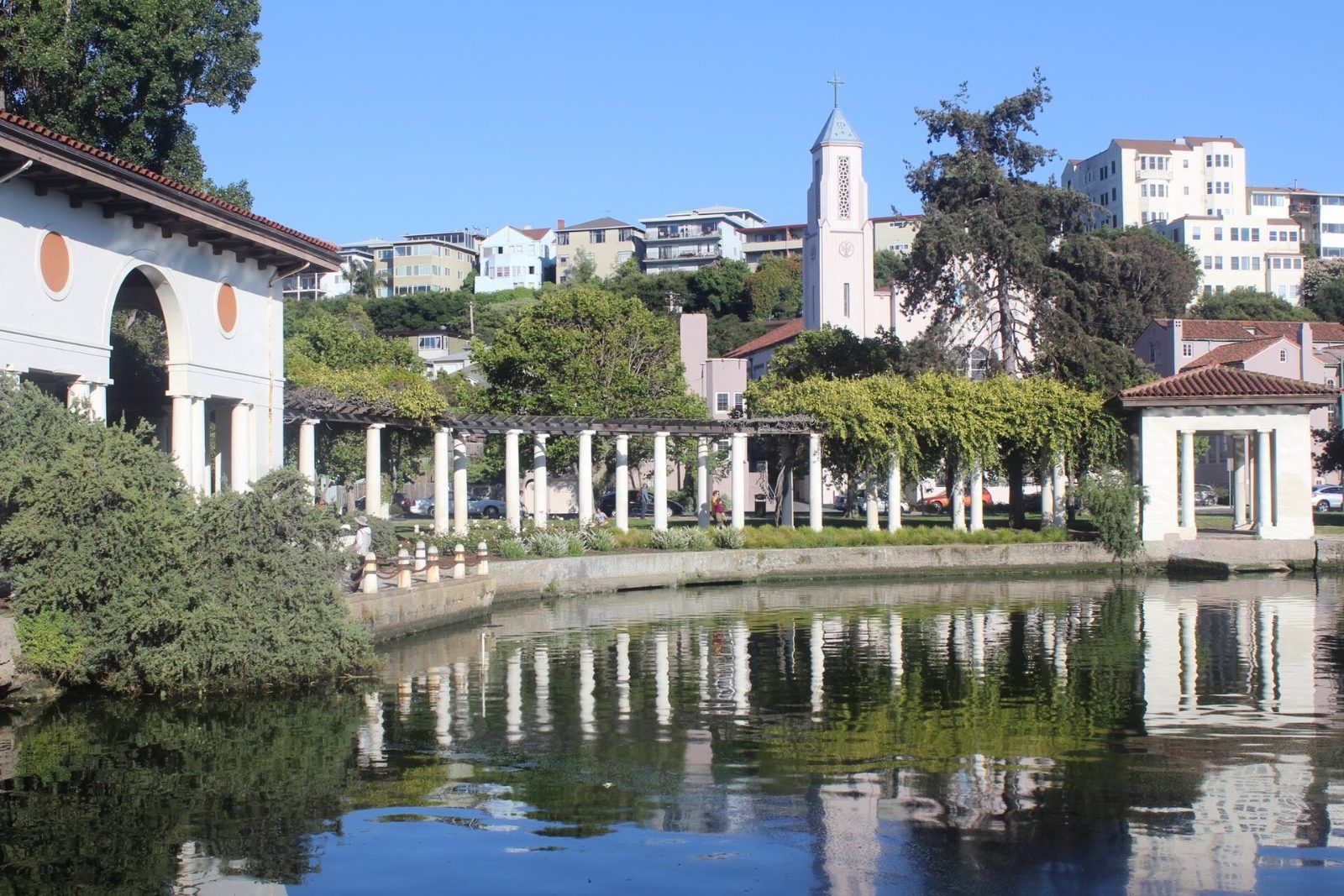 The Grand Avenue side of Lake Merritt in Oakland