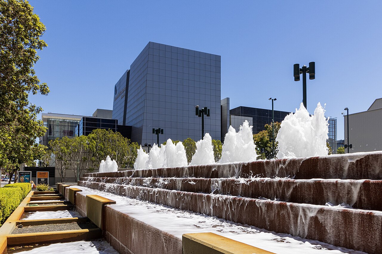 Fountains at Yerba Buena Gardens in SoMa