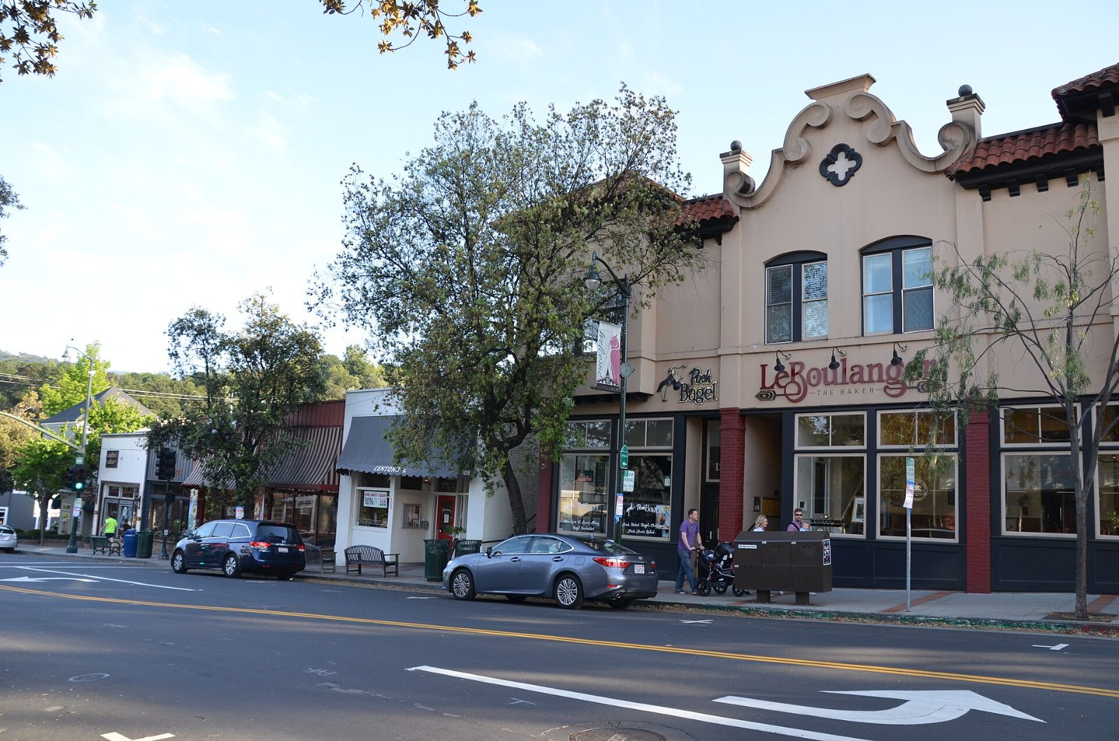 Shops along Main Street in downtown Los Gatos