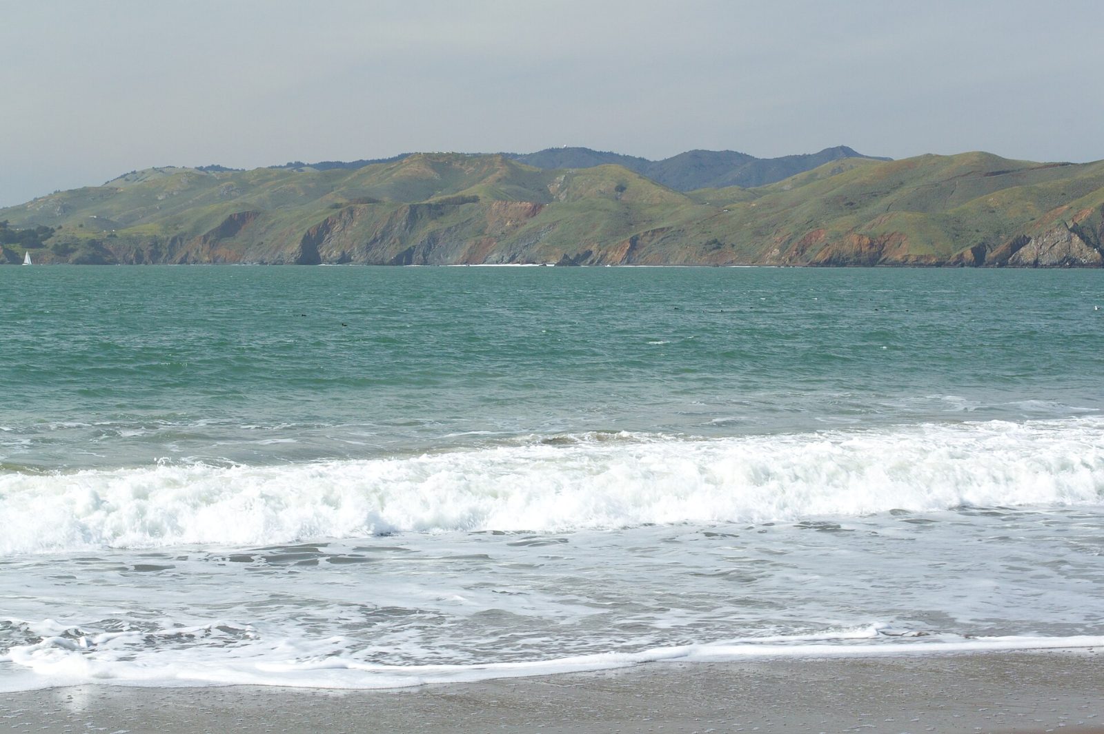 The Marin Headlands seen across the Golden Gate