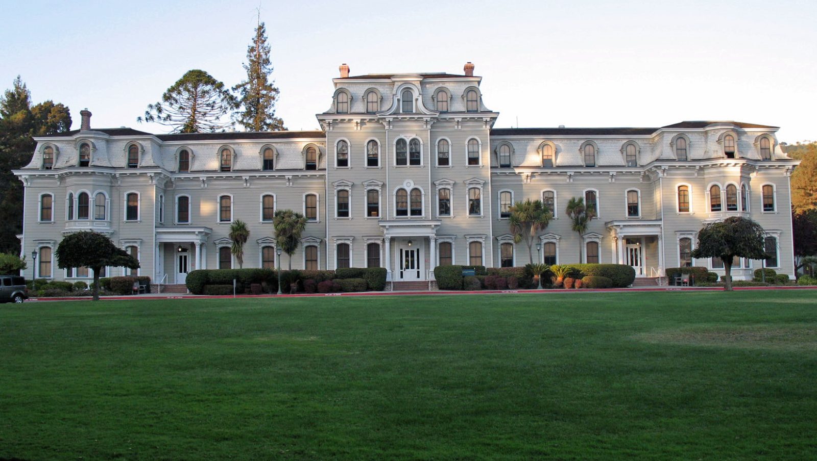 Mills Hall on the Mills College campus in Oakland