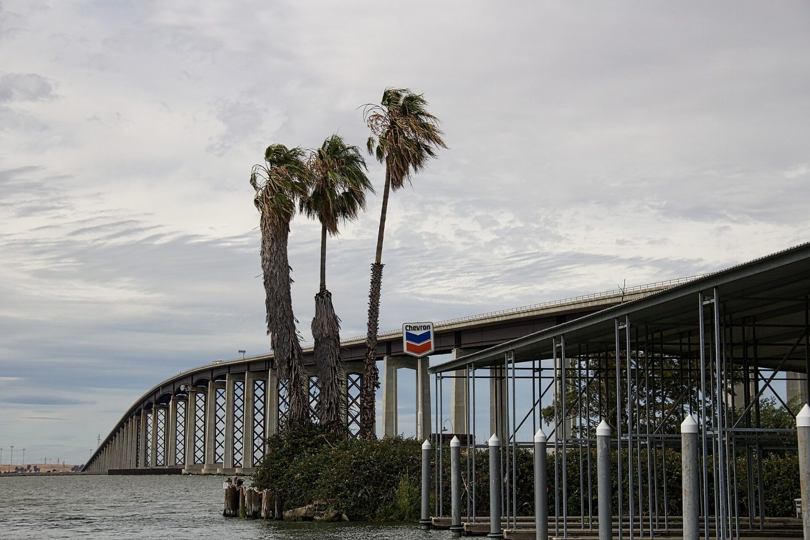 The Antioch Bridge crossing the San Joaquin River near Oakley