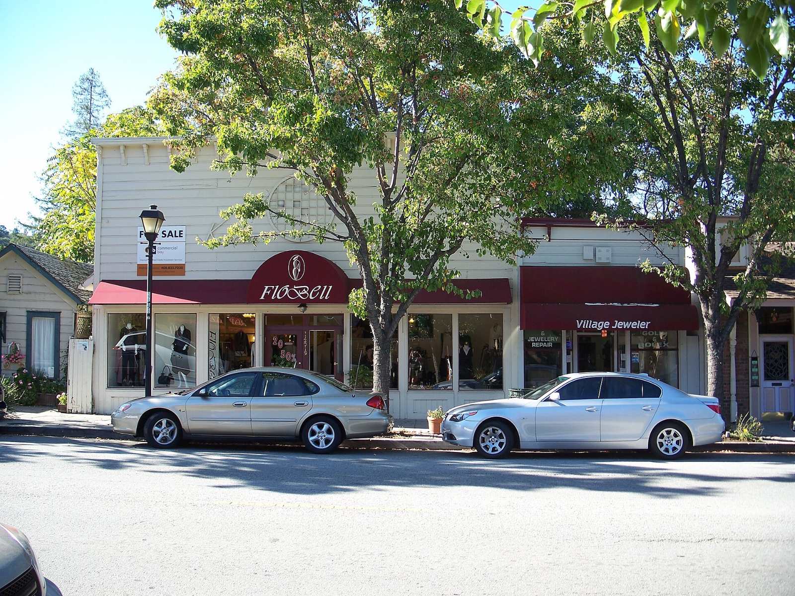 The historic Kocher-Green store building on Big Basin Way in Saratoga Village