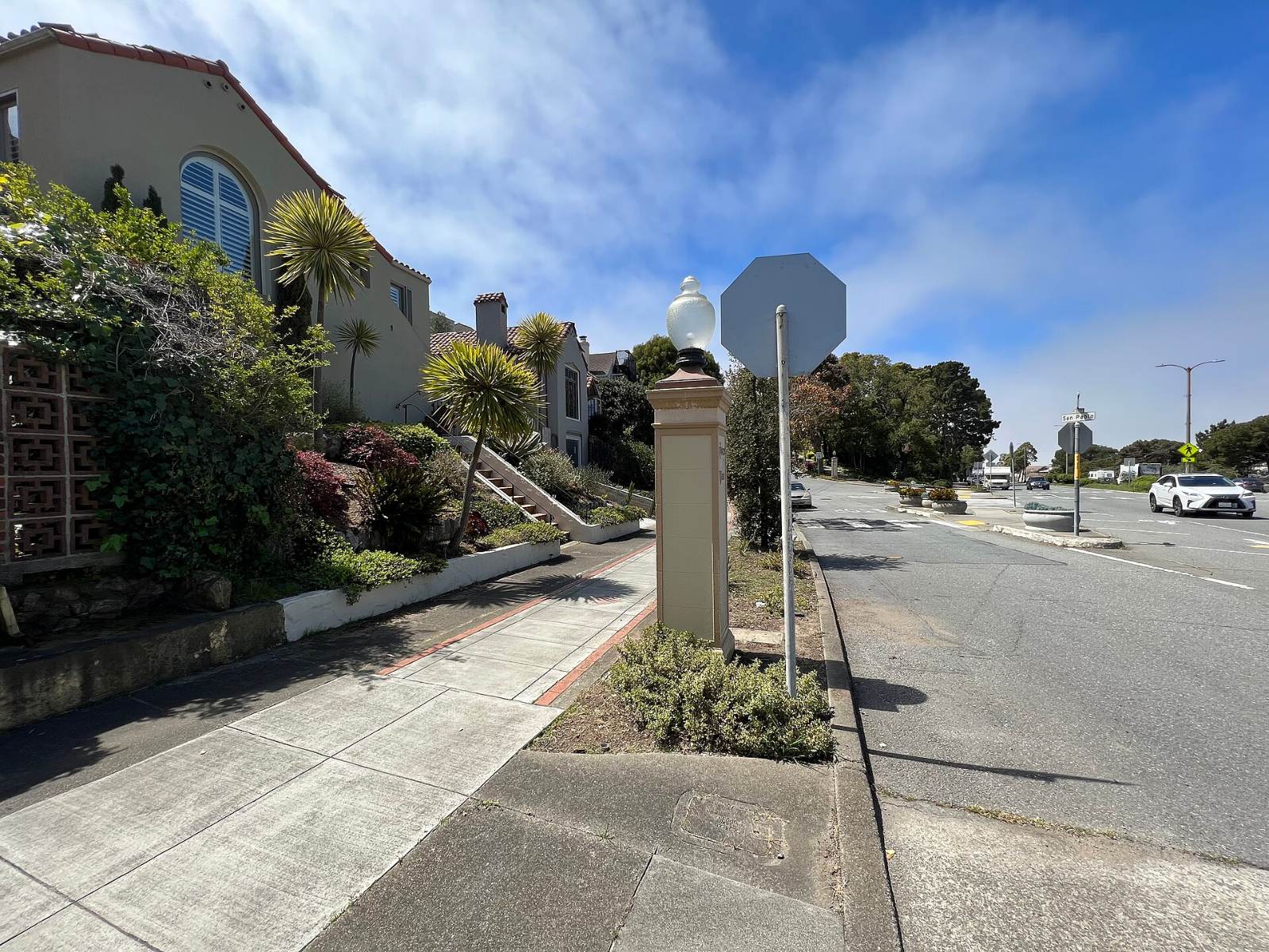 An entrance gateway to St. Francis Wood in San Francisco