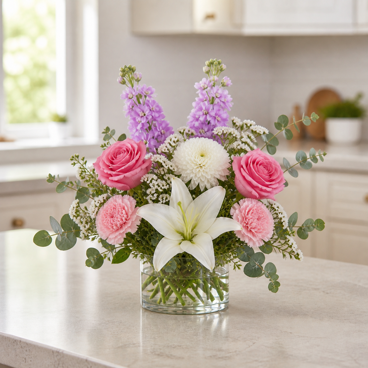 Pink and White Garden