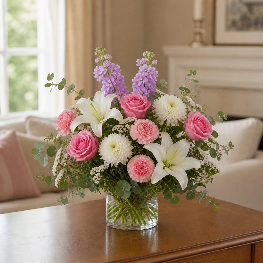 Pink and White Garden