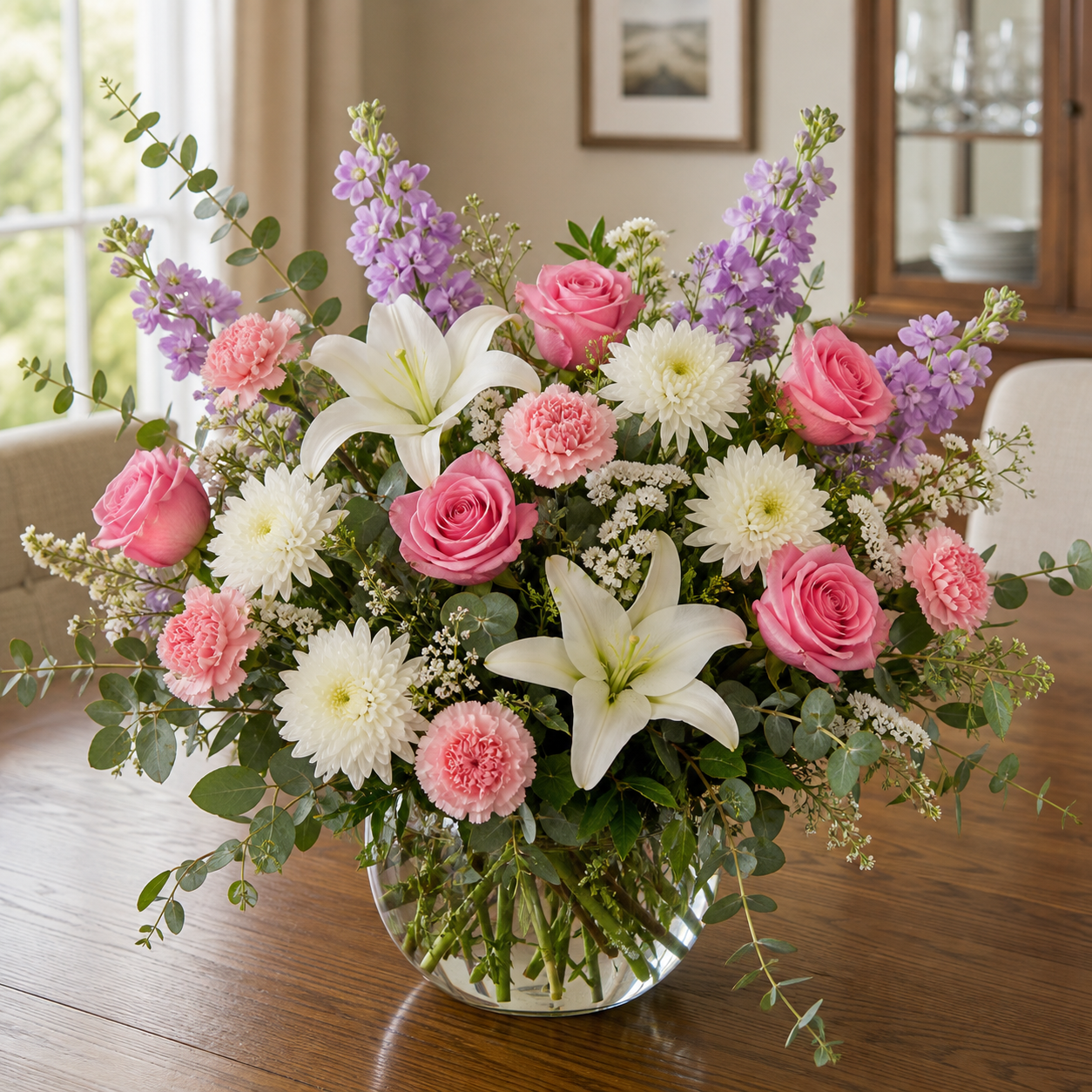 Pink and White Garden