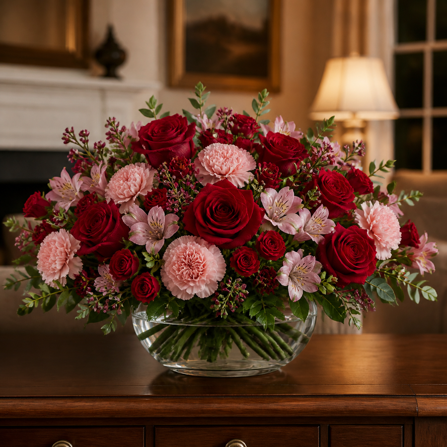 Crimson Blush Garden — Exquisite
