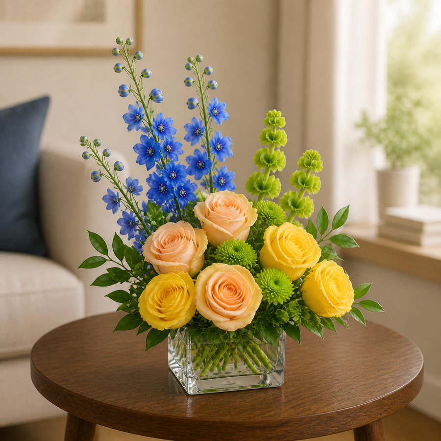 Cobalt Sunrise Garden — Deluxe