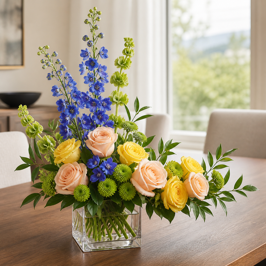 Cobalt Sunrise Garden — Exquisite