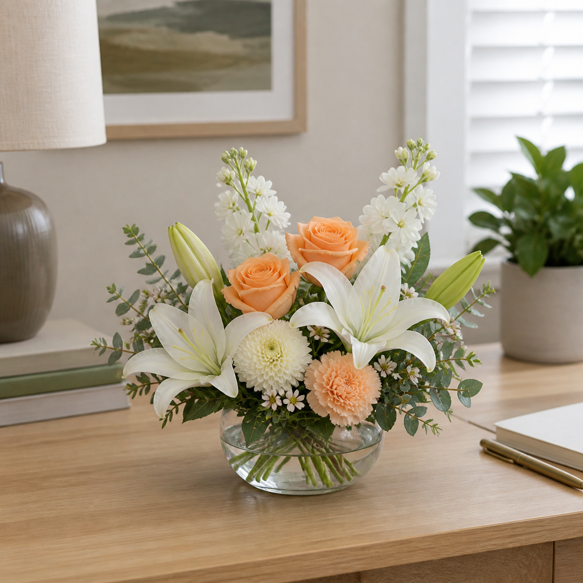 Peach Lily Embrace — Standard selection — BF-0040