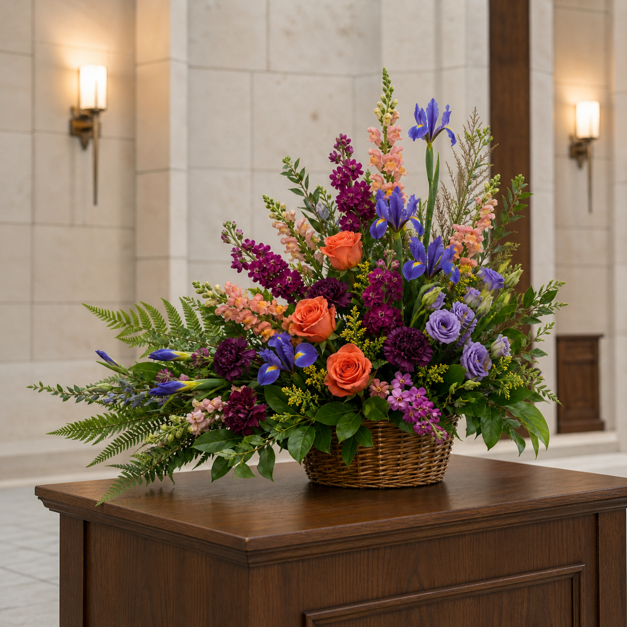 Jewel Meadow Service Basket — Standard selection — BF-0063