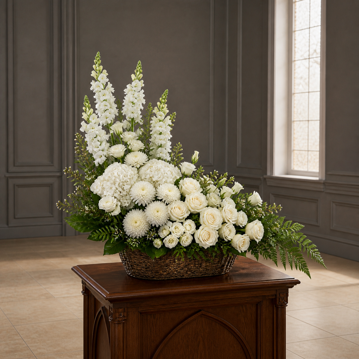 Ivory Haven Service Basket — Standard selection — BF-0070