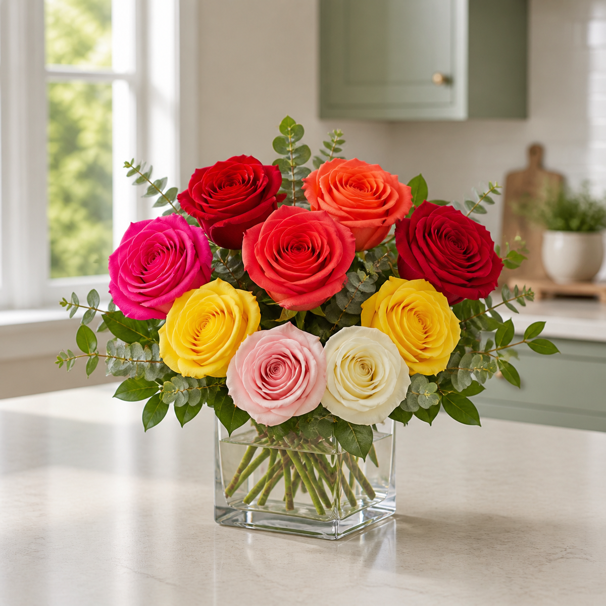 Prismatic Promise Roses
