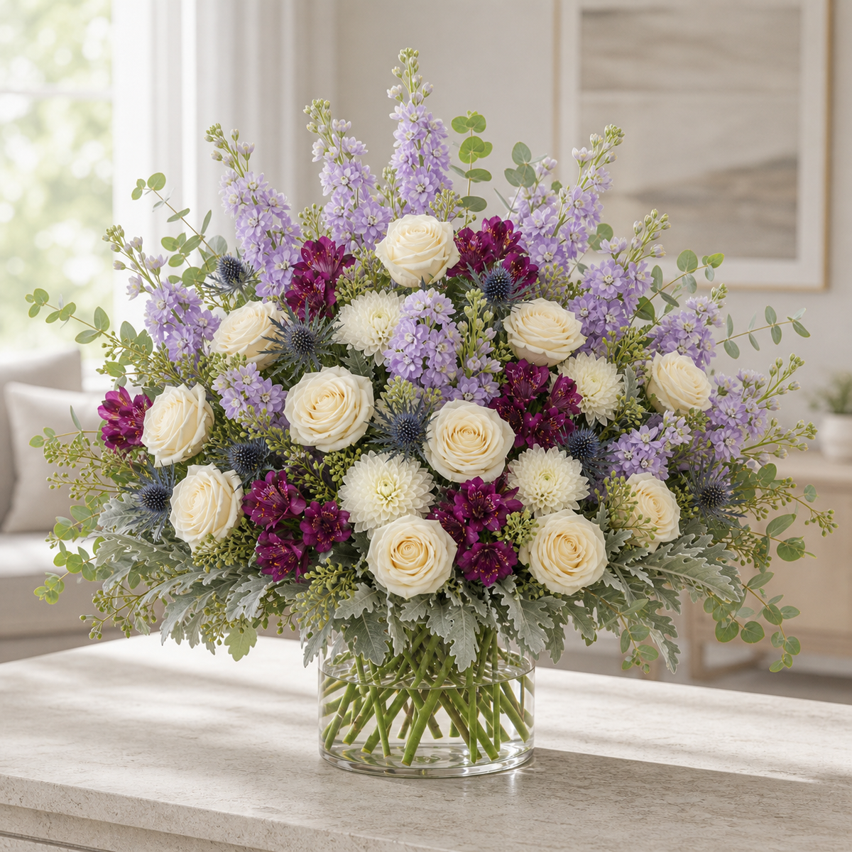 Plum Sapphire Meadow
