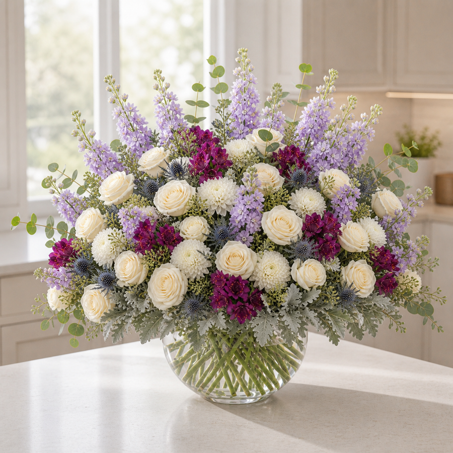 Plum Sapphire Meadow — Exquisite