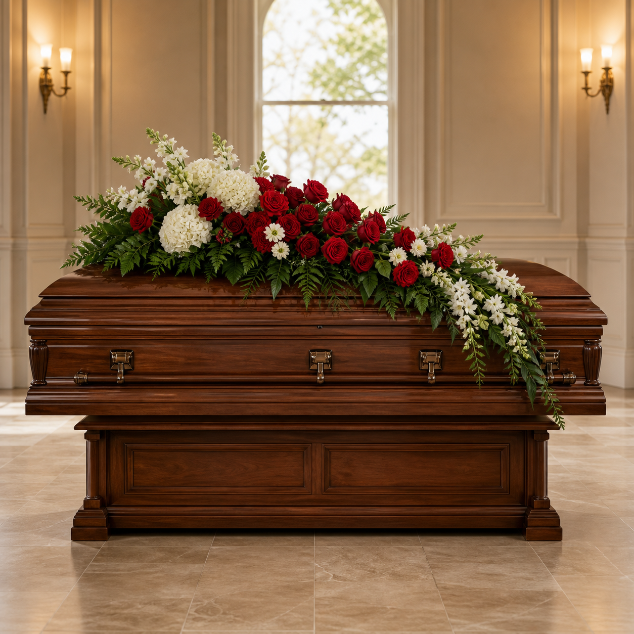 Crimson Snow Casket Tribute — Standard selection — BF-0099