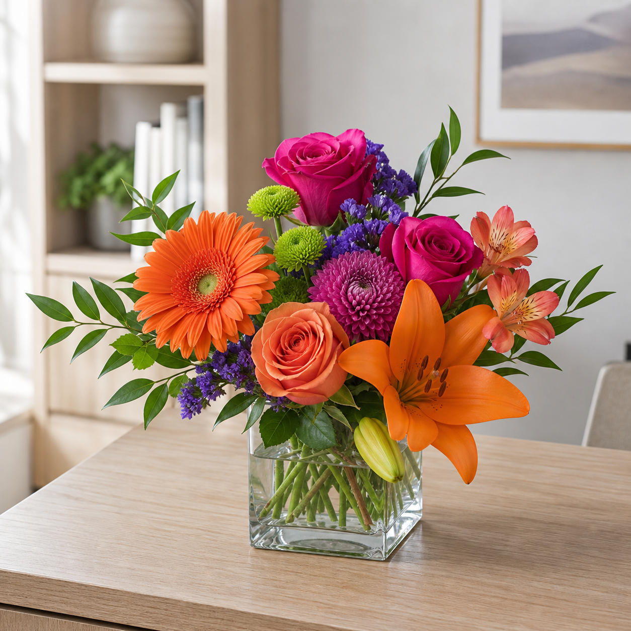 Tangerine Fuchsia Lilyburst — Standard selection — BF-0101