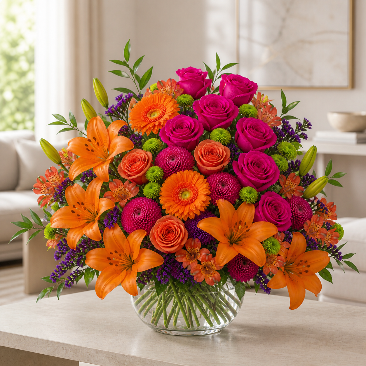 Tangerine Fuchsia Lilyburst