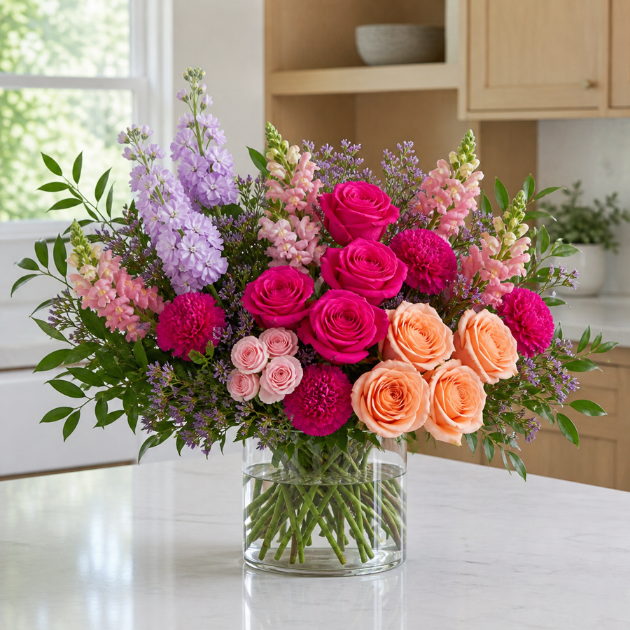 Peach Fuchsia Waltz — Premium