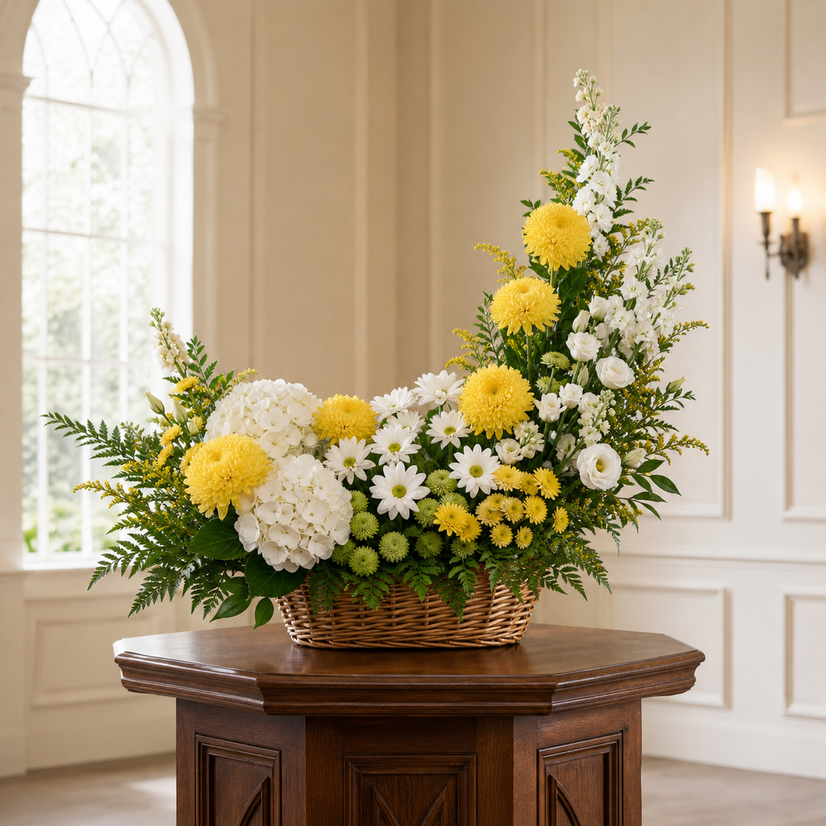 Sunlit Grace Service Basket — Standard selection — BF-0111