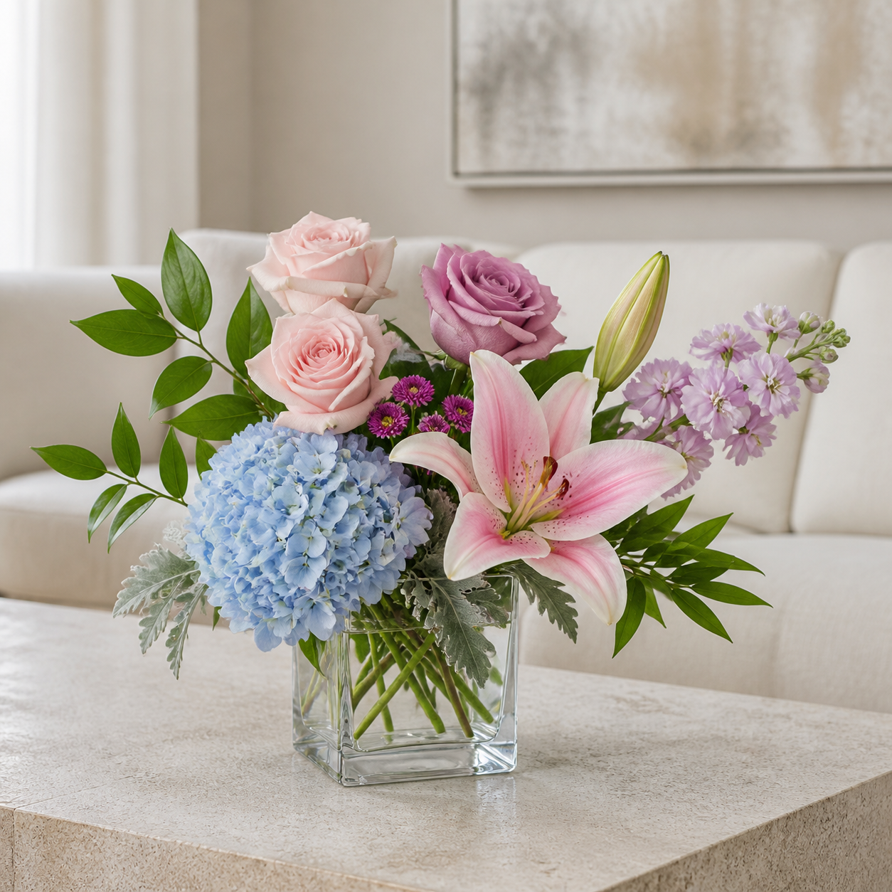 Sky Blush Lily Reverie — Standard selection — BF-0117